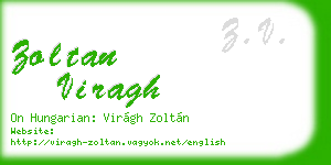 zoltan viragh business card